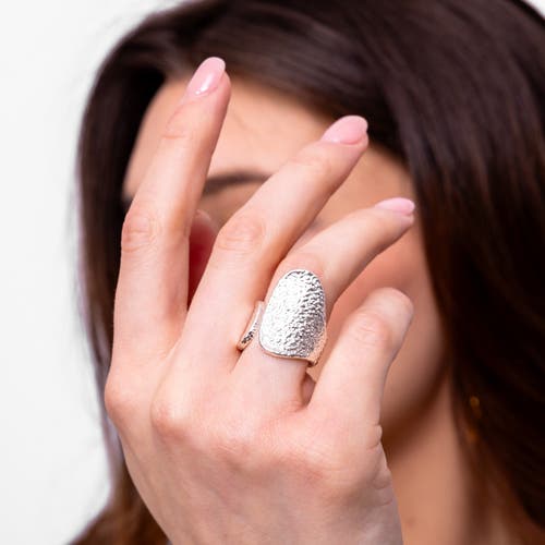 Lucy Quartermaine Open Hula Ring In Sterling Silver