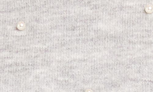 Karen Kane Pearl Crewneck Sweater In Light Heather Grey In Light Heather Grey