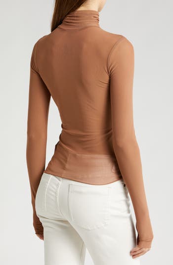 Afrm zadie semi sheer turtleneck hotsell