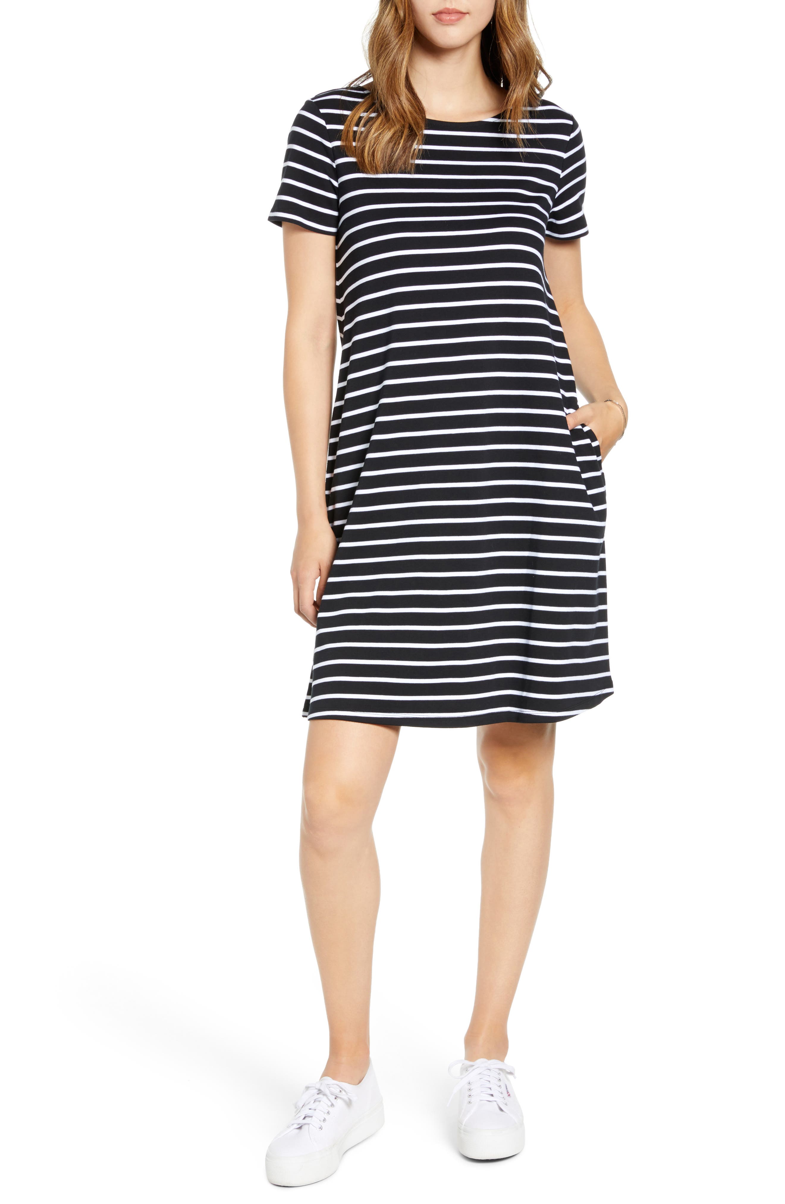 Petite 1901 T-Shirt Dress, Black