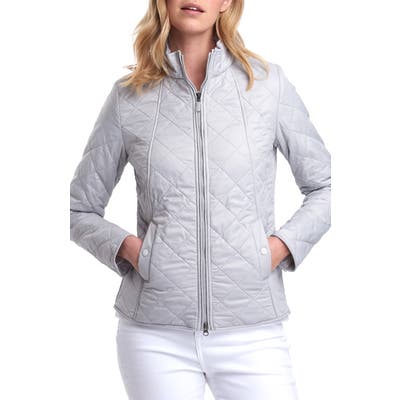 Barbour Backstay Diamond Quilted Jacket, US / 12 UK - Metallic
