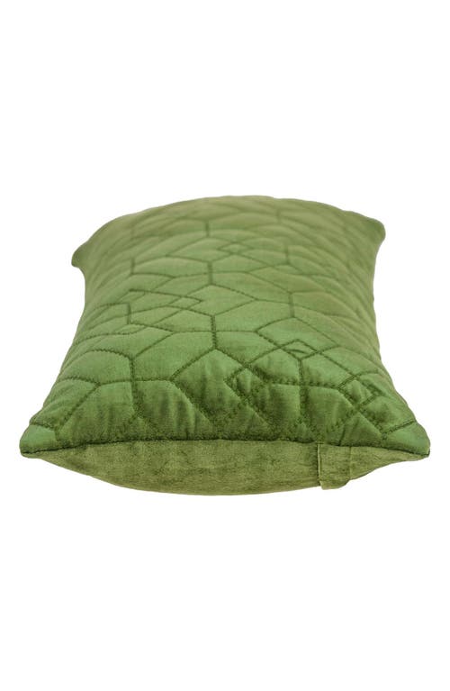 Parkland Collection Sora Quilted Throw Pillow In Olive