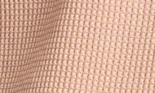 Shop Lucky Brand Textured Sleeve Mixed Media Henley In Rose Smoke