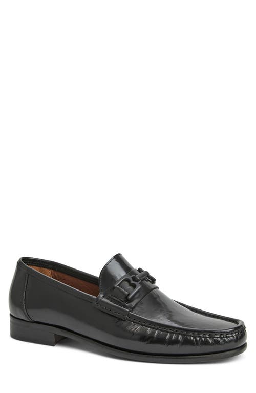 Shop Bruno Magli Trieste Bit Loafer In Black Box Leather