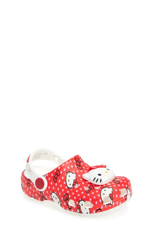 Crocs Girls   Classic Clogs Hello Kitty In Red/multi