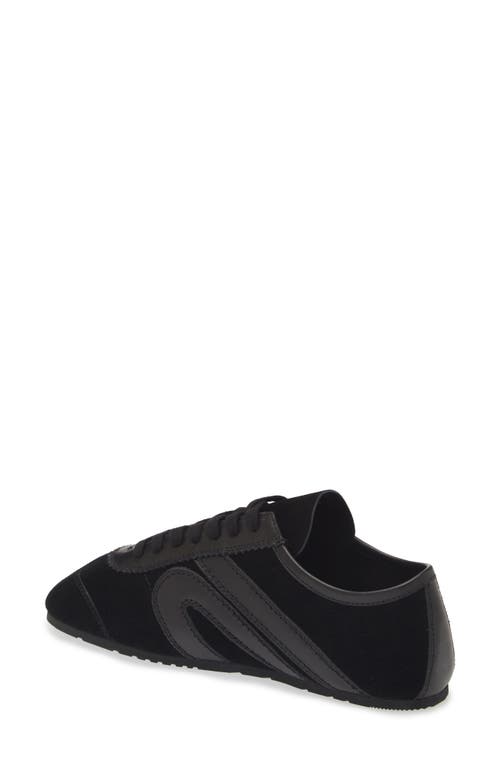Jeffrey Campbell Aleta Womens Lace-up Faux Suede Casual And Fashion Sneakers In Black Suede Combo