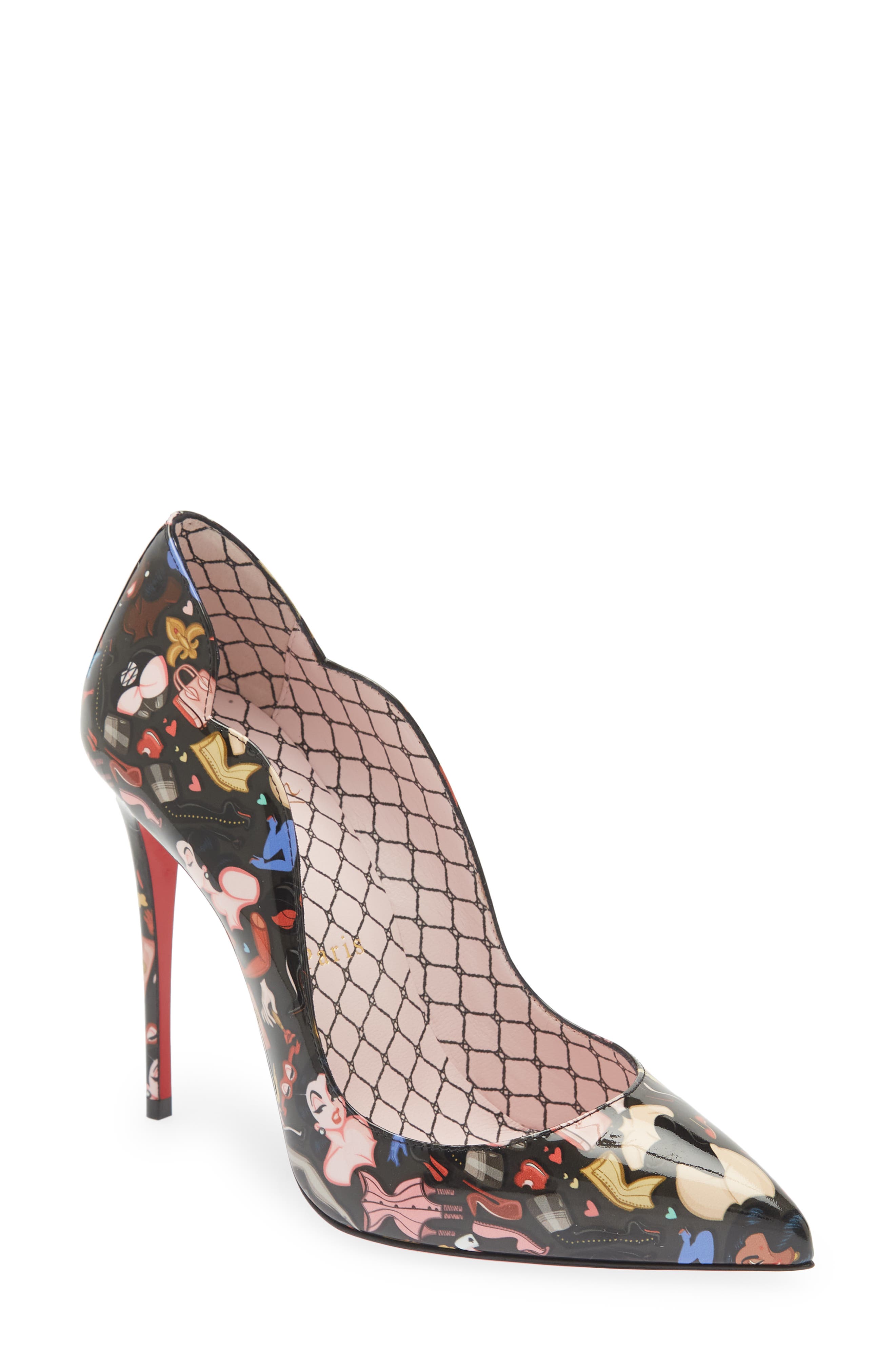 Christian Louboutin Hot Chick Pinup Print Pump in Multi