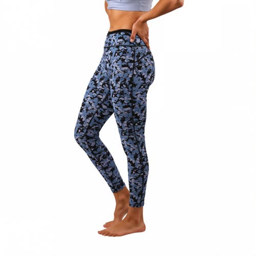 Uv Skinz Active Sport Swim Tights In Black Shadow Floral