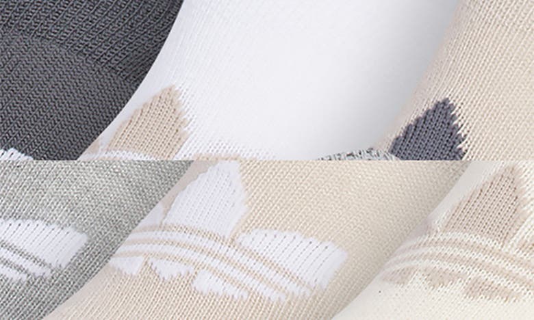 Adidas Originals Gender Inclusive Assorted 6-pack Superlite No-show Socks In Beige/ Onix Grey/ White