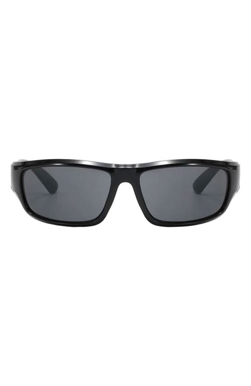 FIFTH & NINTH FIFTH & NINTH REMI SPORTY 61MM POLARIZED RECTANGULAR SUNGLASSES 