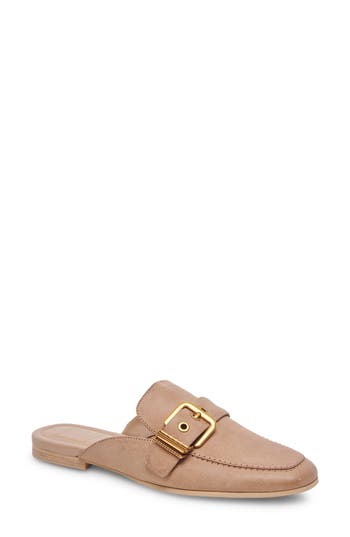 Dolce Vita Santel Buckle Mule In Taupe Leather