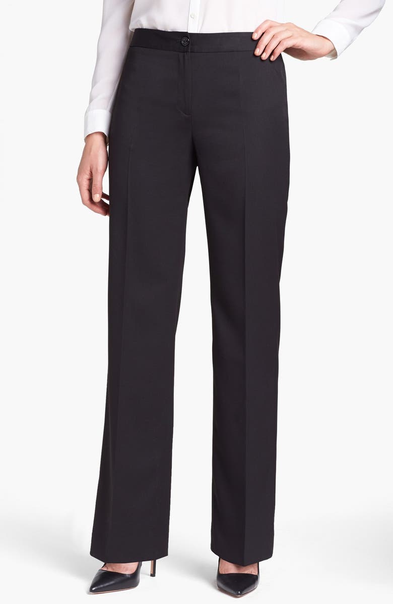 Anne Klein Clean Front Trousers (Petite) | Nordstrom