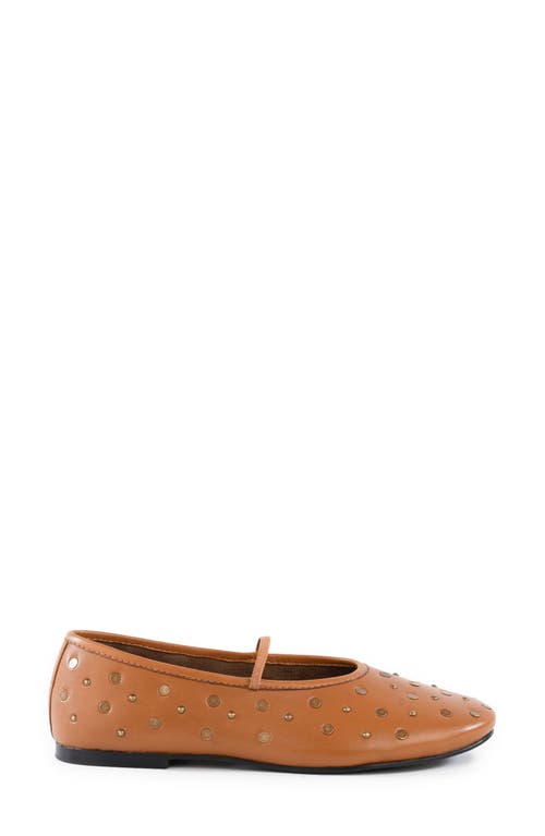 Seychelles Neon Moon Stud Mary Jane Flat In Tan