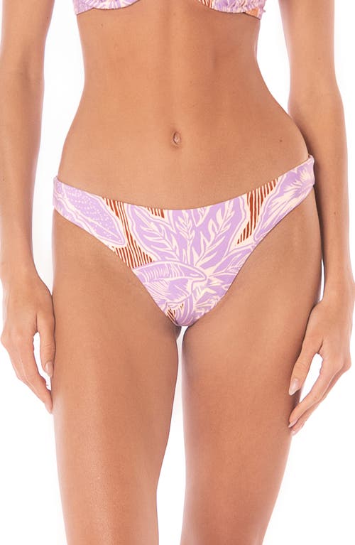 Maaji Wisteria Bloom Sublimity Reversible Bikini Bottoms in Purple 