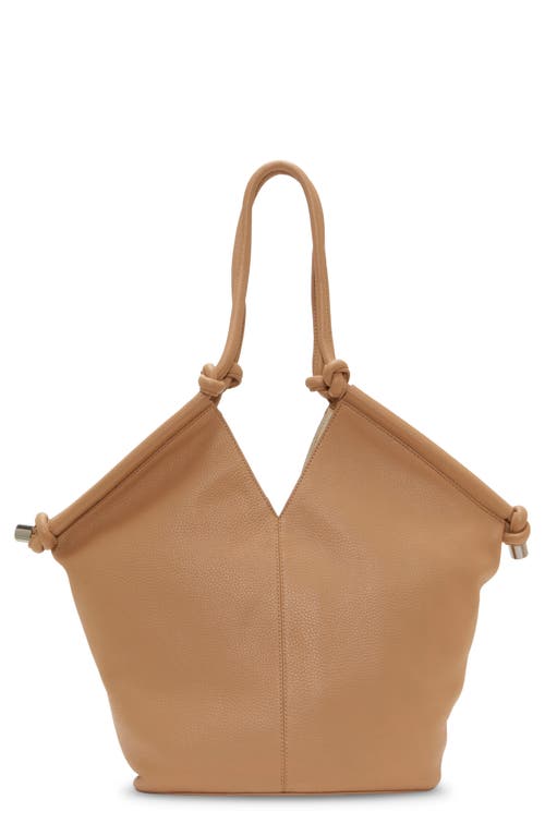 Vince Camuto Arjay Leather Tote in Sandstone