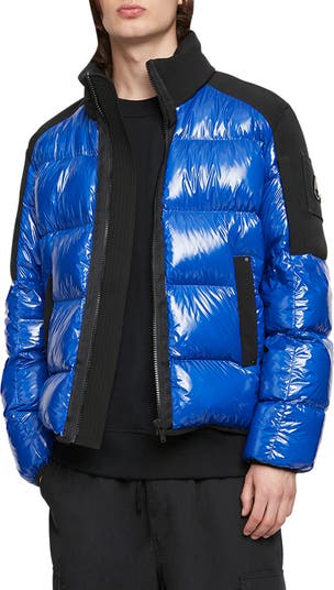 Moose knuckles blue discount river down puffer coat