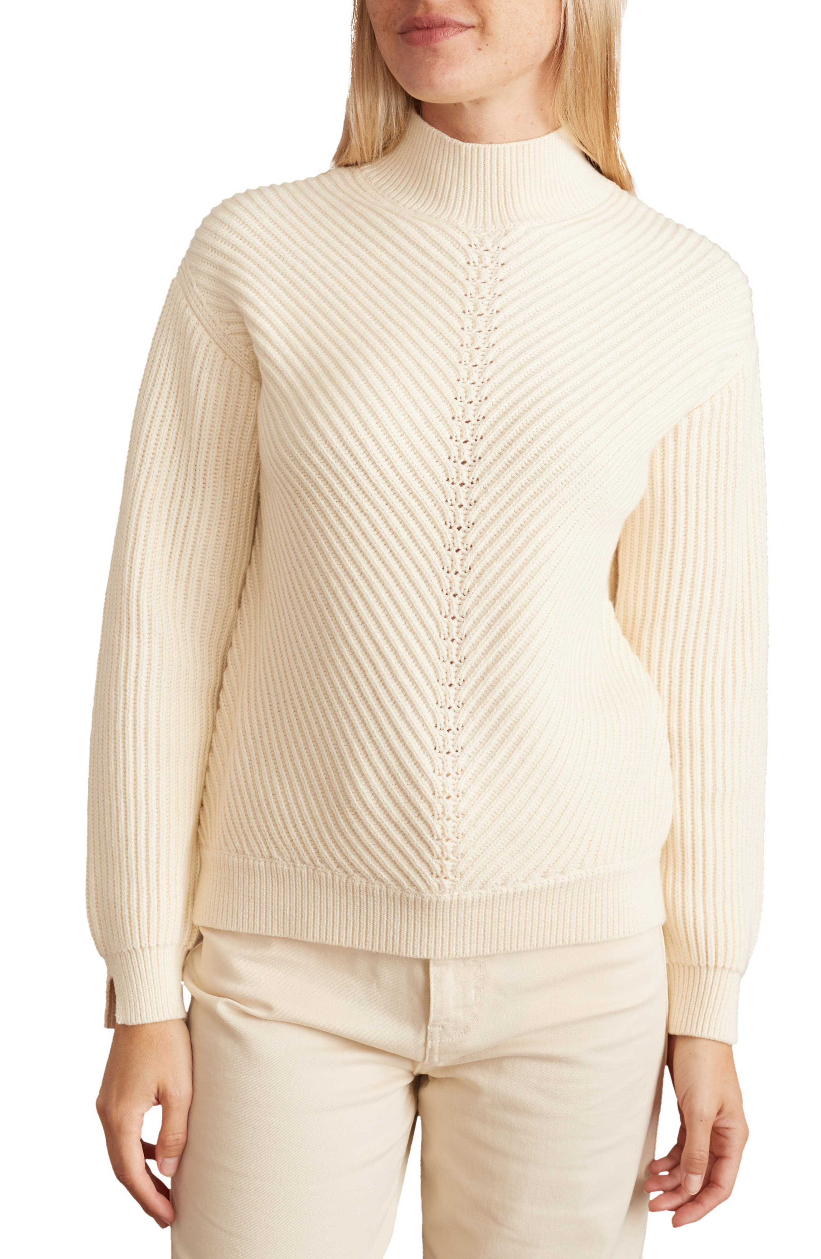 Womens ivory turtleneck sweater Clearance
