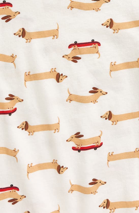 Shop Tucker + Tate Kids' Print T-shirt In White Snow Wiener Dogs