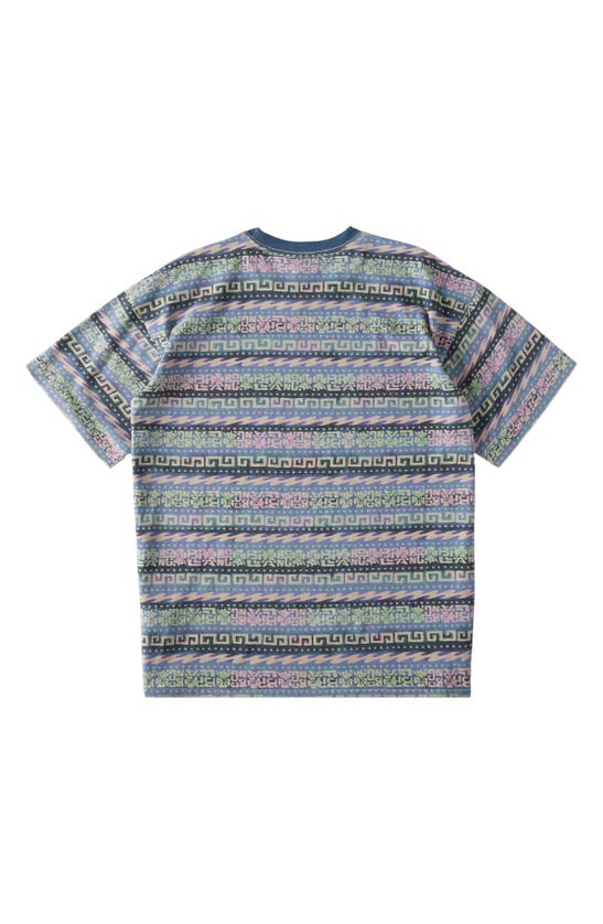 Shop Billabong Halfrack Stripe Cotton Ringer T-shirt In Splash