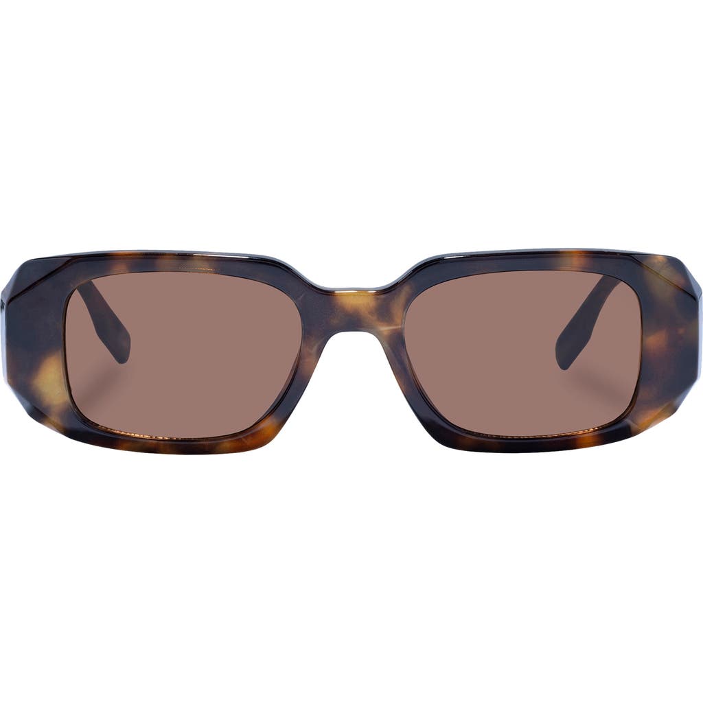 Aire Ascendant 49mm Rectangular Sunglasses In Dark Tortoise