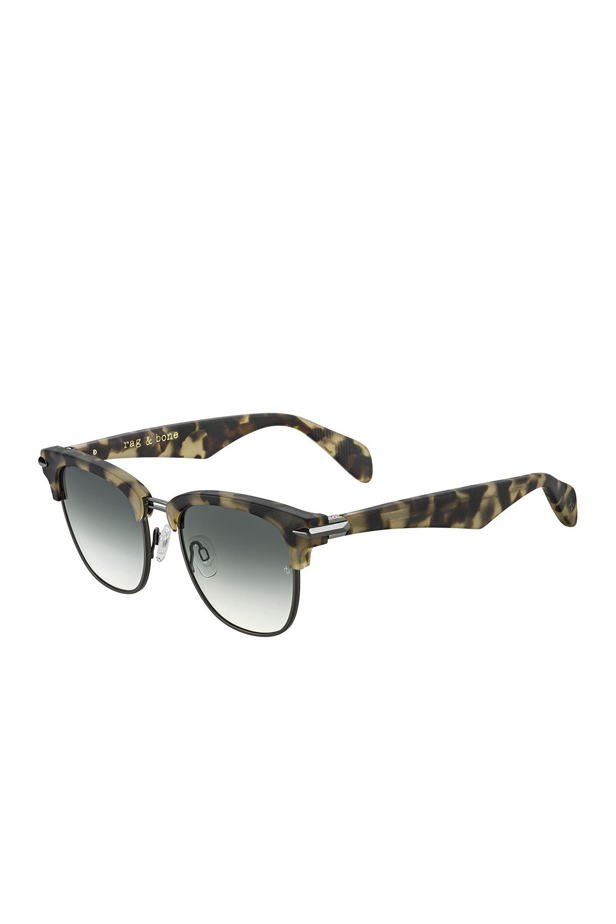 Rag & Bone 52mm Clubmaster Sunglasses In Grey,tortoise | ModeSens