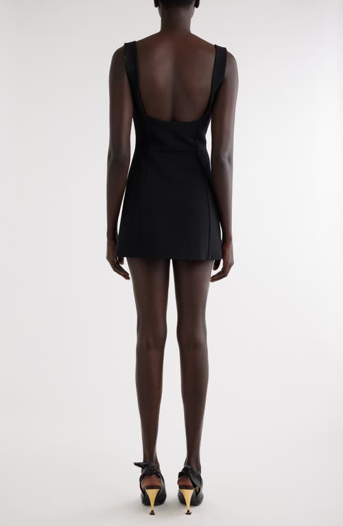 Shop Givenchy Crepe Minidress In Black