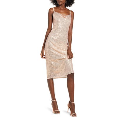 4Si3Nna Rhea Sheath Dress, Beige