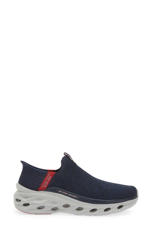 Shop Skechers Glide Step Swift Slip-on Sneaker In Navy/red