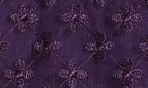 Simone Perele Hortense Embroidered Tanga In Euphoria Purple