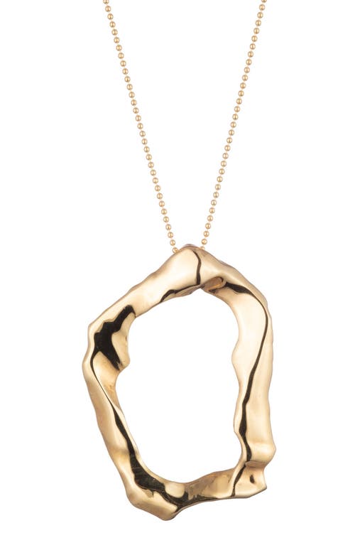 Sterling King Molten Pendant Necklacae in Gold at Nordstrom