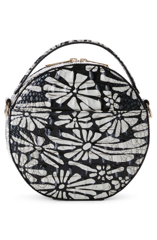 Shop Brahmin Lane Croc Embossed Leather Crossbody Bag In Daisy Batik