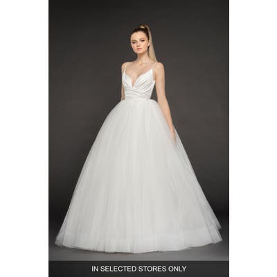 Blush By Hayley Paige Olympia Tulle Ballgown, Size IN STORE ONLY - White