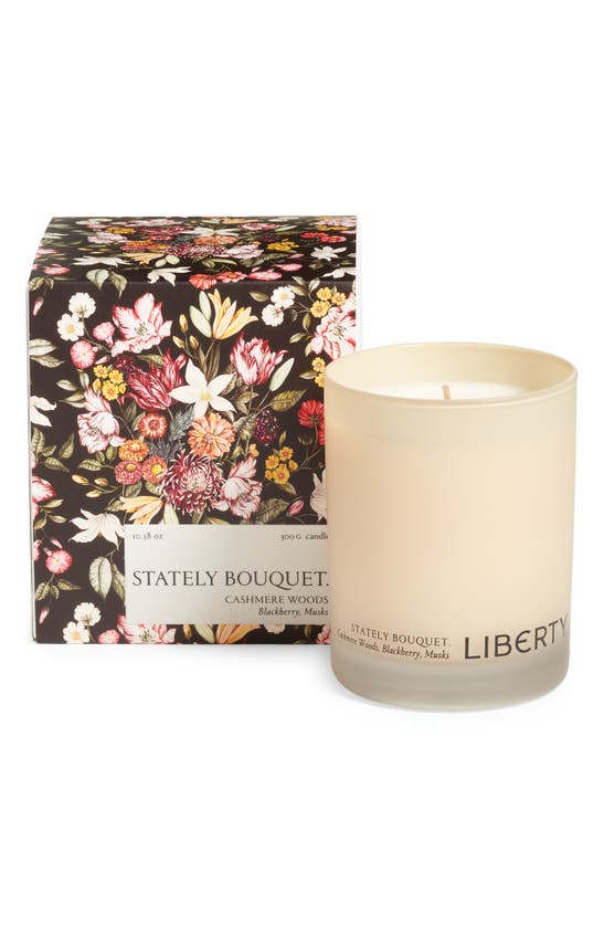 Shop Liberty London Stately Bouquet Scented Candle In Cream