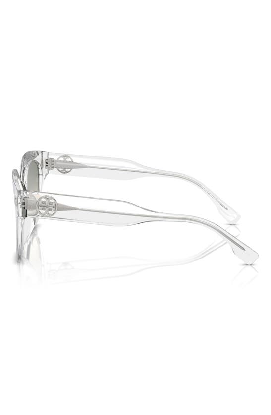 Tory Burch Pushed Miller Acetate Cat-eye Sunglasses In Clear