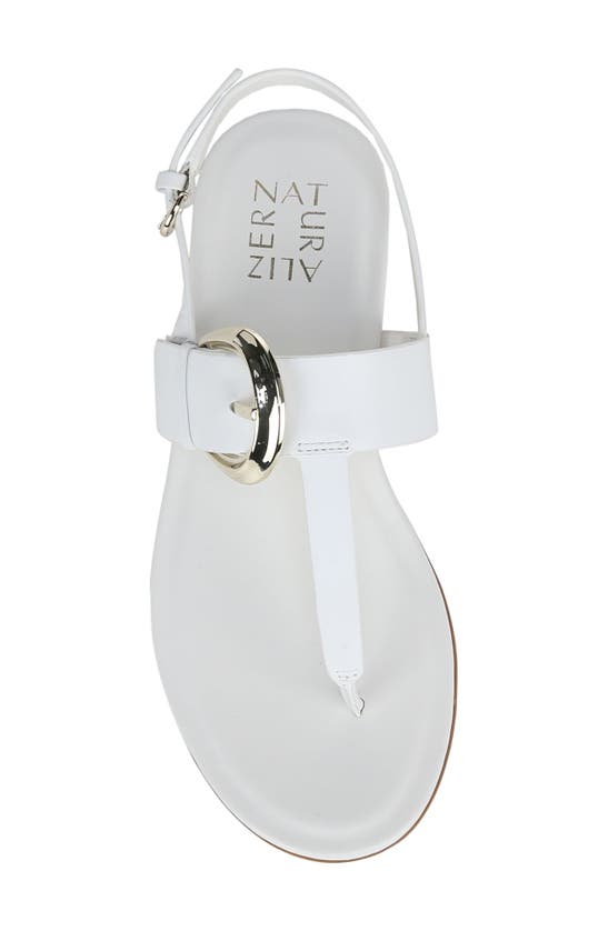Shop Naturalizer Taylor Slingback Flip Flop In White Leather