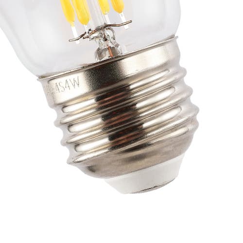 Jonathan Y Classic Non-dimmable G45-4w Led Edison Glass Bulbs With E26 Base, 80+ Cri, Warm White 2700k, 420 Lum In Clear