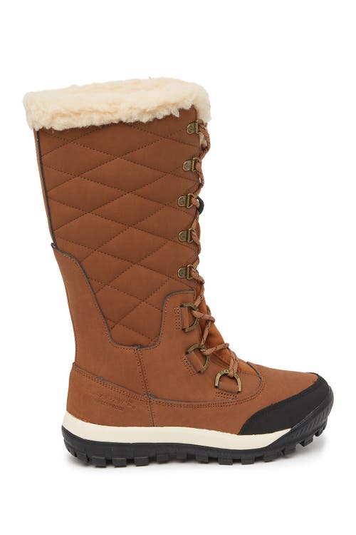 Bearpaw Isabella Genuine Sheepskin Lined Lace-up Boot In Hickory Ii