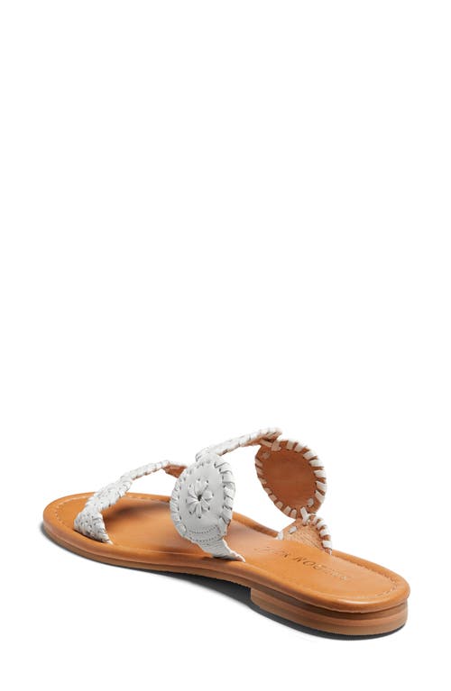 Shop Jack Rogers Lauren Ii Slide Sandal In White/white