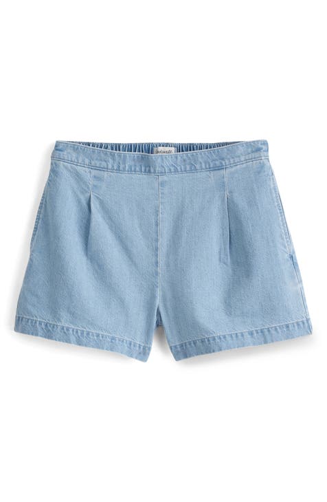 Clean Denim Pull-On Shorts (Palmwood Wash)