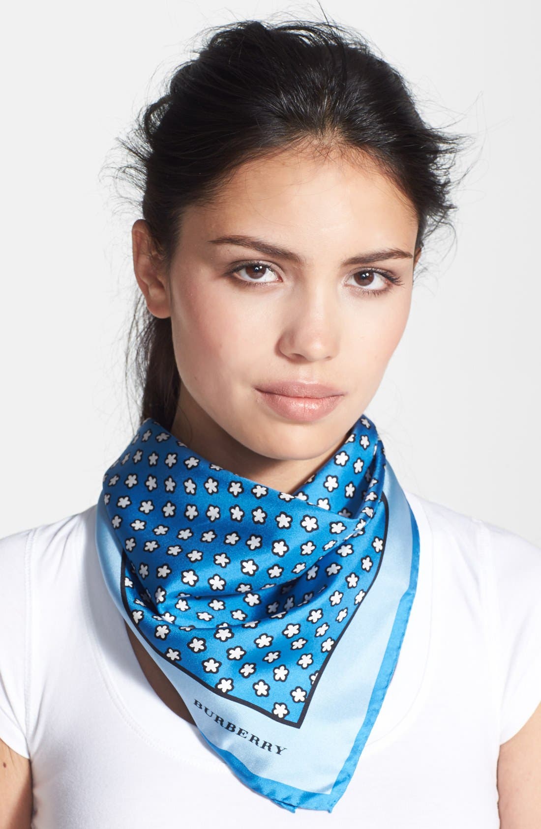 Burberry 'Brit Floral' Silk Scarf Nordstrom