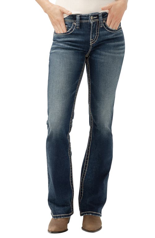 Silver Jeans Co. Women's Suki Mid Rise Curvy Fit Bootcut Jeans In Indigo