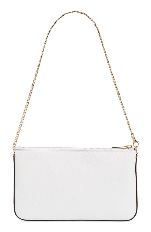 Shop Christian Louboutin Loubila Hybrid Pouch Crossbody In Bianco/loubi/bianco