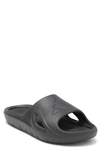 Shop Adidas Originals Adidas Adicane Slide Sandal In Carbon/carbon/core Black