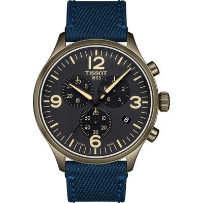 Tissot Chrono Xl Collection Textile Strap Watch, 45Mm