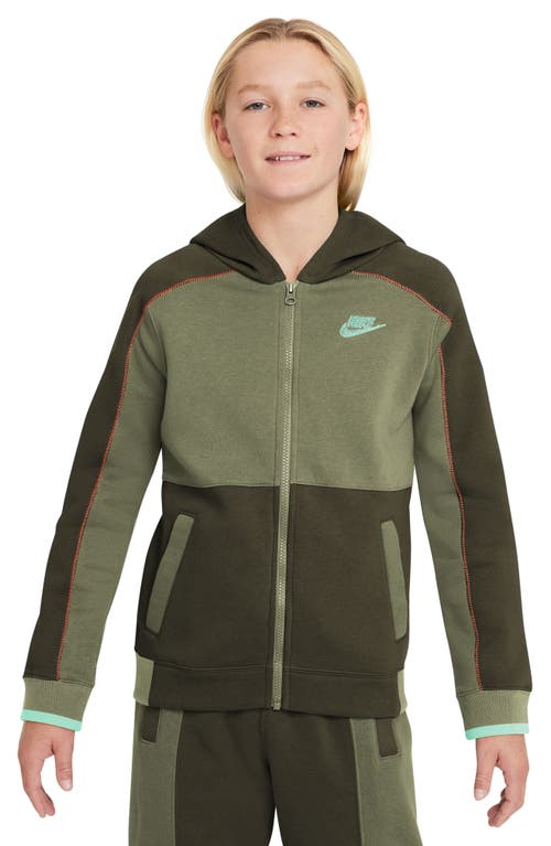 Nike Kids' Sportswear Full Zip Hoodie Rough Green/Alligator at