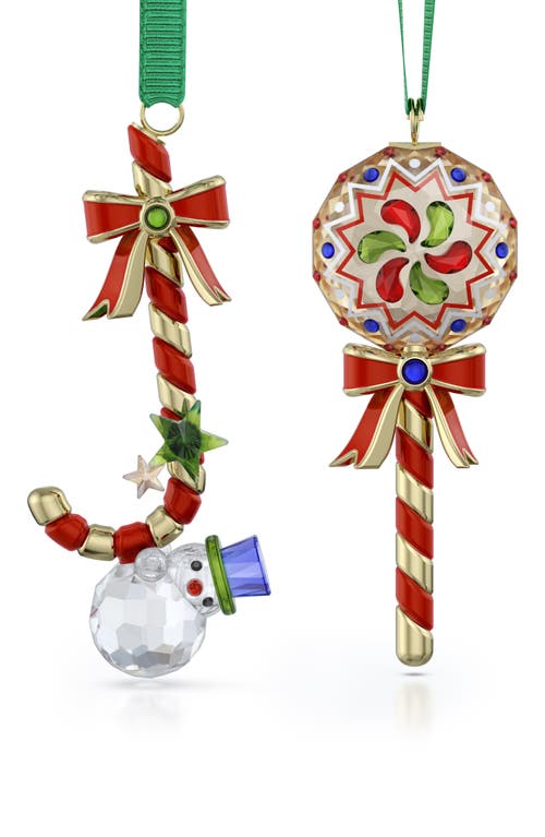 Swarovski Holiday Cheers Dulcis Zuckerstange Ornament In Multicolored
