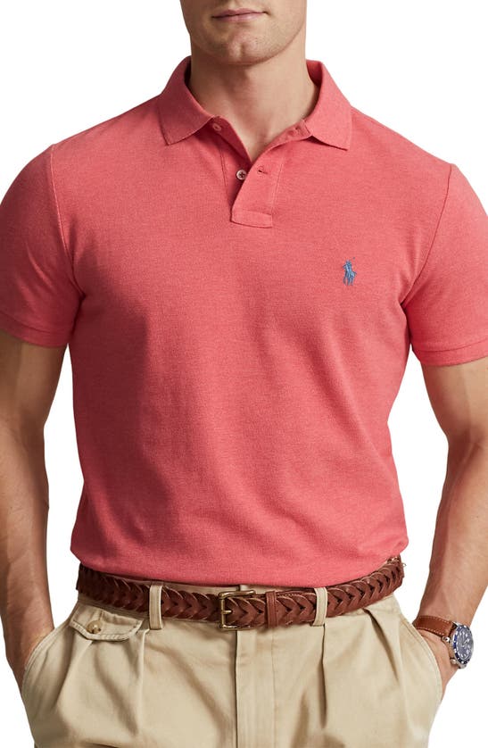 Polo Ralph Lauren Solid Cotton Polo In Highland Rose Heather
