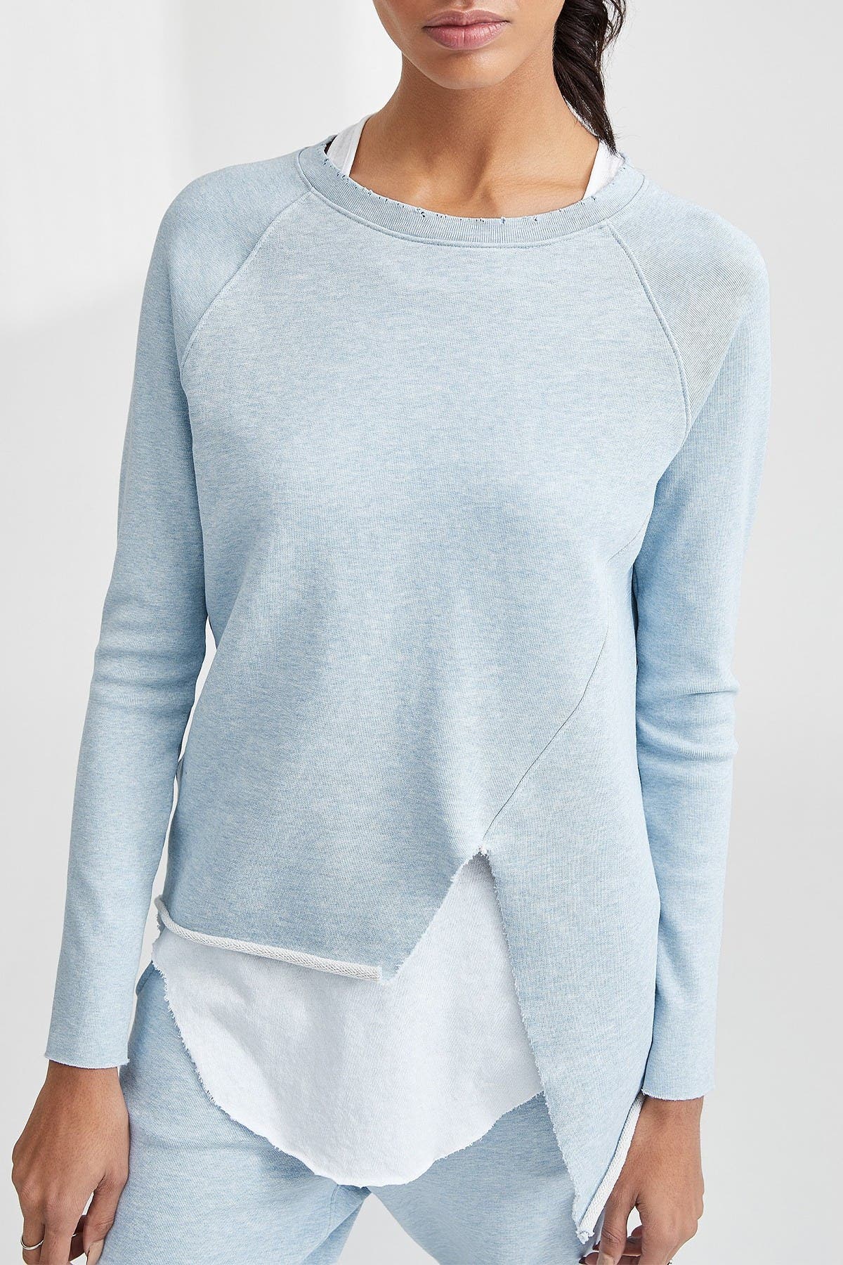 Frank Eileen Tee Lab Asymmeric Hem Sweatshirt Nordstrom Rack