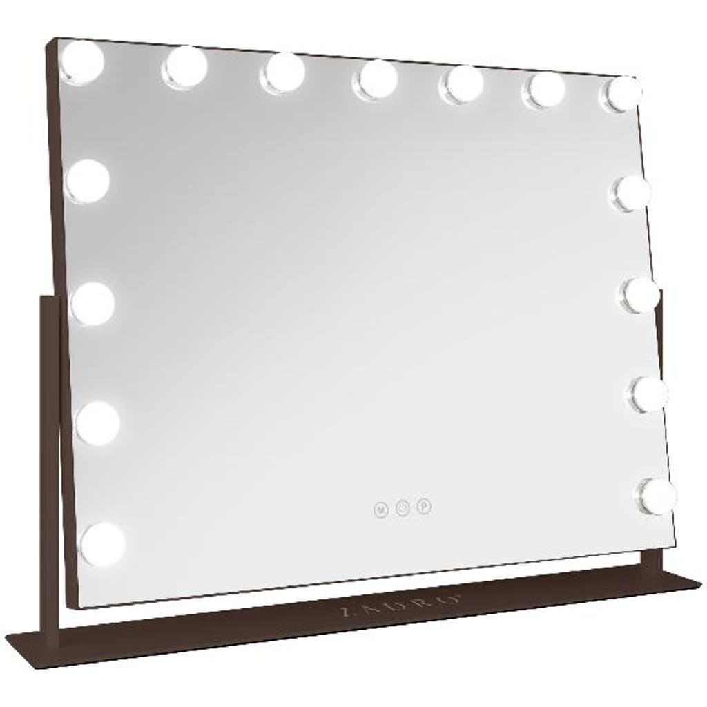 Zadro Hollywood Makeup Mirror In Chocolate