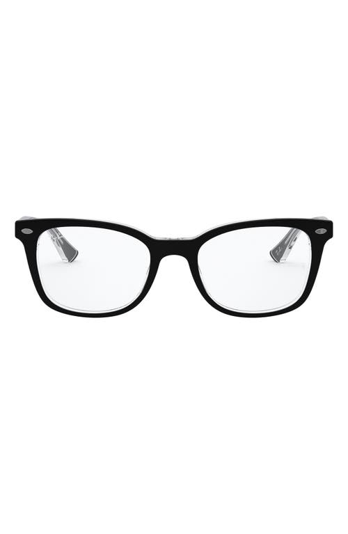 Ray-Ban 53mm Optical Glasses in Black at Nordstrom